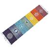 Genérico Tappeto yoga 7 chakra. 100% cotone. Realizzato a mano in India. È un prodotto perfetto per studi di yoga o meditazione. Dimensioni: 60 x 200 cm.