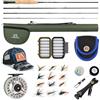 M Maximumcatch Maxcatch Extreme Kit combinato per pesca a mosca da 3/5/6/8 pesi, canna da mosca e mulinello, con custodia protettiva da viaggio (4 wt, canna 259 cm, 4 pz, mulinello 1,9 cm)