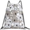 934 Koala Sacca Zaino Unisex Borsa Palestra Scuola Stampa Sacca Sportiva Poliestere Sacchetto Sportivo per Adulto Donna Piscina 36X42cm