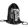 Fairtex BAG6 Sack Bag Thai Boxing Gym Bag Muay Thai MMA, Black