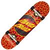 Santa Cruz Skateboard completo Flame Dot 8.25 (rosso)