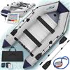 ArtSport gommone 3,80 m per 6 persone con 2 panche e pavimento in alluminio - canotto con remi, pompa, borsa e kit di riparazione - barca da pesca gonfiabile
