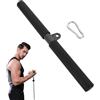 Generic Barra per trazioni fitness LAT, barra dritta rotante, barra per tricipiti per bicipiti con moschettone, accessori per macchine per cavi, allenamento muscolare del braccio, attacco per tirare verso il