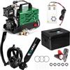 TUDIVING-0.5L Set bombola per immersioni subacquee, mini bombola di ossigeno con maschera da snorkeling integrale, kit da viaggio portatile per immersioni (S200Plus Green-A3)