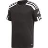 adidas Squadra 21 Short Sleeve Jersey T-shirt, Potere Di Squadra Rosso / Bianco, 128 Unisex - Bambini e ragazzi