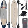 Campsup SUP Aqua Marina Magma 11'2 Combo Gonfiabile Stand Up Paddle Board | Confezione completa tavola da surf per principianti ed esperti con seduta Kayak e doppia pagaia