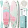 ATPROSS Tavola SUP Gonfiabile con Sedile Kayak e Accessori, 320x84cm Stand Up Paddle Extra Largo per 2 Persone, Portata 200kg, Canoa Gonfiabile 2 Posti Stabile e Antiscivolo per Mare e Surf