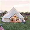 Cozy House Tenda a campana in tela di cotone da campeggio per famiglie all'aperto Yurta Glamping di lusso (diametro 4M)