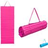 Paluplus Materassino da Spiaggia Arrotolabile, Misura 180x60 cm, Stuoia con Imbottitura Isolante, Lettino con Tracolla per Mare, Campeggio, Escursioni, Picnic, Giardino -8383C (Rosa)