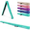 MSPORTS Trave pieghevole Premium 15 × 6 cm - 240 / 270 / 300 cm Balance Beam in EVA, pieghevole e antiscivolo, per bambini e adulti, 5 colori (rosa, 270 cm)