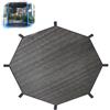 MIDUOLAI Copertura per Trampolino da Esterno per Trampolino Elastico A 8 Pali da 3 Metri, Rete Isolante di Protezione Solare Telo Superiore Anti-UV per Trampolino Elastico,Nero,10FT 8 Poles