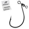 FishTrip Drop Shot, ami da pesca, 25 pezzi Drop Shot Rig con girevole acqua salata d'acqua dolce misura 2