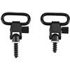 TOURBN Tourbon 2,5 cm a sgancio rapido per fucili, fucili e viti per legno, confezione da 2 pezzi, colore: nero