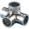TREM Raccordo Angolo a Tre Assi Quattro Uscite Acciaio Inox Ø mm: 22