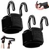 Generico 2 Ganci Fitness Power Hooks For Trazioni Alla Sbarra, Allenamento Anticaduta, Gancio Di Sollevamento, Impugnatura, Cinturino Da Polso, Cinturini For Le Mani