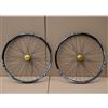 NBTRXWAFR Ruote per Bicicletta 24 '' 26 '' 27,5 '' 29 '' MTB Freno A Disco Mountain Bike A Sgancio Rapido Cerchi Anteriori Posteriori Mozzi con Cuscinetti 8 9 10 velocità,d'oro,27.5inch