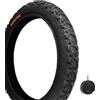 ECOVELO COPERTONE Deestone 20x1.90 (47-406) + CAMERA | PNEUMATICO NERO PER MOUNTAIN BIKE BICI BICICLETTA DA BAMBINO