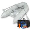 EBERTH Gommone gonfiabile barca da pesca in robusto PVC per 4 Persone + 1 Bambino, 3,20m x 1,50m, 2X Panca, 2X pagaie, Pavimento Alluminio, Kit Riparazione, Pompa, Borsa Trasporto, Fino 566kg