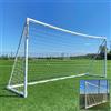 QUICKPLAY Q-Fold - Porta da calcio pieghevole in 30 secondi, in upvc resistente, dimensioni regolamentate 16 x 7, per adulti e bambini