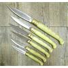 generico Knife Coltello Sardegna SARDO PATTADA Manico Resina Bianca Uso Quotidiano Ruju- (scanno, 22 cm)