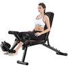 Weyot Panca Regolabile Palestra, Panca Multifunzione Palestra Casa - Leg Extension Leg Curl, capacità di Peso di 440 Libbre, per Allenamento con Bilanciere, Push Up, Sit Up, Estensione della Gamba