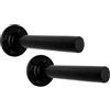 BEAZOOM 2 supporti da parete per bilanciere, per casa, palestra, piastre per pesi, struttura in ferro, lunghezza asta 210 mm