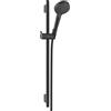 hansgrohe Vernis Blend - Set doccetta per doccia con doccino a risparmio idrico (EcoSmart, 2 getti), tubo flessibile (1,60 m) e asta doccia (0,65 m), nero opaco, 26423670