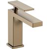 hansgrohe Tecturis E - Rubinetto per lavabo senza scarico, risparmio energetico (CoolStart), Miscelatore lavabo risparmio idrico (EcoSmart) con altezza bocca 117 mm, bronzo spazzolato, 73012140