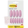 Command Ganci Adesivi Colore Lilla - 10 ganci (4 grandi, 6 medi) & 16 strisce adesive (8 grandi, 8 medie) - Appendere, decorare e organizzare senza danni