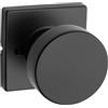 Kwikset Pismo 97402-854 Pomello per porta d'ingresso con chiave con chiave SmartKey Security, rotondo, ferro nero
