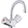 Grohe 21102000, Miscelatore Lavabo a Doppia Manopola con Catena [Vecchio Modello]