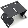 OwlCat CCTV Video Surveillance Camera Mounting Bracket Vertical Wall Corner Right Angle Plate Supporting Holder Crane Metal Black White (Black Mount)