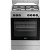 Beko Indesit I6G3PMS Cucina A Gas, 60 Cm, 4 Fuochi, Forno Elettrico Con Grill, 73 Litri, Click&Clean, Steam&Clean, Timer, Colore Acciaio Inox, Classe Energetica A