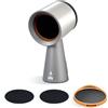AMZRVSTUDIO Cappa aspirante portatile a 3 velocità da tavolo, compatta, con 2 carboni attivi, cotone ad alto assorbimento, ricambio filtro a basso rumore, ventola di scarico da cucina con grande tazza