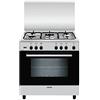 Glem A855GI Libera installazione Piano cottura a gas A Acciaio inossidabile cucina