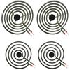 FRIGESWIFT Set di bruciatori elettrici MP22YA - 2 pezzi MP15YA da 15,2 cm e 2 pezzi MP21YA 20,3 cm per stufe elettriche Kenmore, Whirlpool, Maytag, Hardwick e Norge