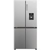 Haier Cube 83 Serie 3 HCR3818EWMM - Frigorifero con congelatore, Total No Frost, dispenser di acqua con serbatoio, compressore inverter, XL Slim-Line Air Surround, parte anteriore in acciaio inox