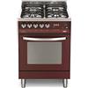 Lofra PR66MFT/CV Cucina a Gas, Burgundy