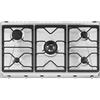 SMEG SRV596O, Piano cottura a gas UNIVERSALE, Stainless steel