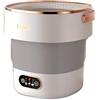 SLCXDPAT 19L Mini Lavatrice Portatile, Lavatrice da Campeggio Piccola con Centrifuga,per Casa/Viaggio/Campeggio/Dormitorio/Vestiti per Bambini/Calzini/Biancheria Intima(Gray)
