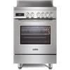 De'Longhi PRO 66 MXL IN Cucina A Induzione, 60 Cm, Forno Elettrico Multifunzione, 4 Zone, 1 Bridge, Linea Professional, Easy Steam, Termonventilata 3D, Idroclean, Colore Inox, Classe Energetica A