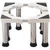 Generic Base per lavatrice regolabile Anti vibrazione silenziosa Supporto universale per frigorifero e congelatore Lunghezza/larghezza regolabile 42-68 cm Staffa di supporto per asciugatrici o lavas