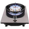 Generico Cucina A Gas Con Un Solo Bruciatore, Piano Cottura For Interni Da 5,2 KW, Padella Ad Alta Temperatura A 9 Cavità, Griglia For Pentole In Ghisa Con Vetro Temperato(NG)