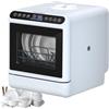 Generic Lavastoviglie Da Banco, Mini Lavastoviglie, Può Lavare 6 Set Di Stoviglie Contemporaneamente, Ha 4 Programmi Di Lavaggio, Pulizia Ad Alta Temperatura A 72°c, Getto A 360° E Asciugatura