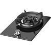 GCGC Piano Cottura A Gas, Piano Cottura A Gas Singolo 5.2kw Fornello A Gas Da Tavolo E Doppio Uso Incorporato, Fornello A Gas Fierce Fire A 9 Cavità Con Fascetta For Tubi NG/GPL(LPG)