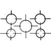 Franza Ariston Hotpoint Scholtes Kit 5 griglie in ghisa per piano cottura 5 fuochi - C00288698 - C00288700 - C00288696 - G0243/KIT - Prodotto originale