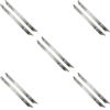 Mealoodiousmusea 5 set di 2 pezzi da 4 cm per stufe integrate, in acciaio inox, per piano cottura e fornelli, clip per fornello integrato, 58,4 cm