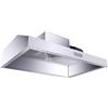 ZPRMMN Cappa Cucina 32 Pollici Da 1000 CFM, Cappa Di Ventilazione For Montaggio A Parete In Acciaio Inossidabile, Convertibile In Senza Condotto/canalizzato Con Luci A LED, Ventola Di Scarico A 2 Velocità (