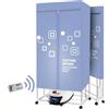 X&Z-XAOY Asciugatrice per Vestiti da 2300W Asciugatrice Portatile Riscaldata con Timer E Cavo di Alimentazione da 1,8 M 15KG Lavanderia Asciugatura Armadio Asciugatrice Elettrica/stendino