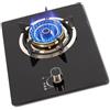 Generic Fornello A Gas, Copertura In Rame For Il Fuoco, Utilizzabile A Lungo, Fornello A Gas Naturale/GPL, Pannello Grande In Vetro Con Fiori In Acciaio Da 5,2 KW(NG)